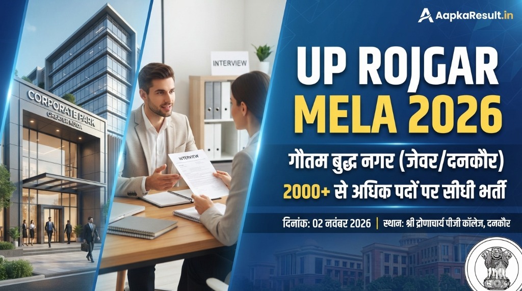 UP Rojgar Mela 2026 Jewar Dankaur Gautam Buddh Nagar
